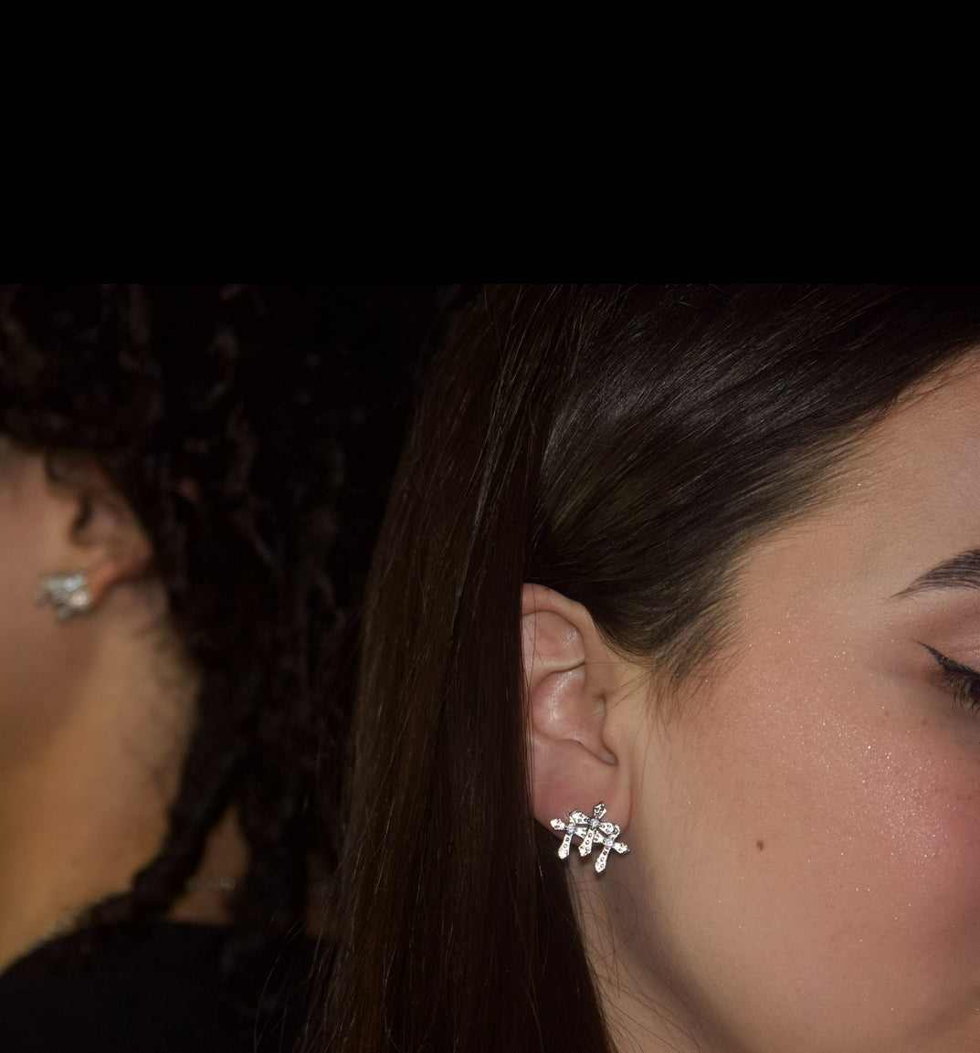 Triple Cross Earrings