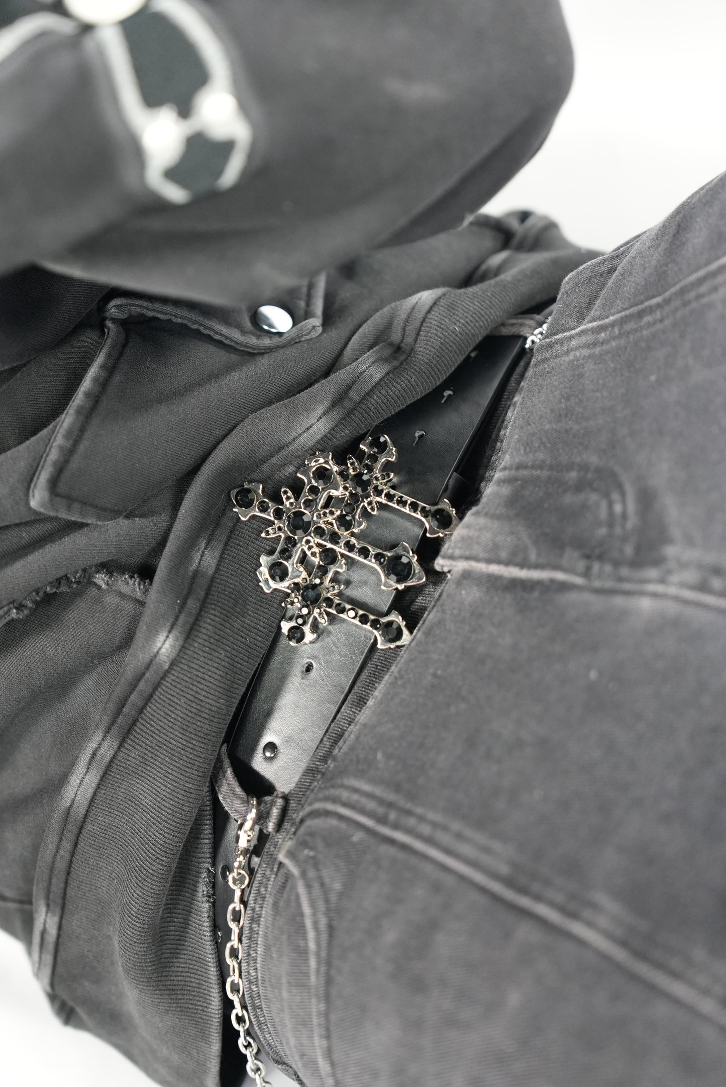 Black Gem Triple Cross Belt