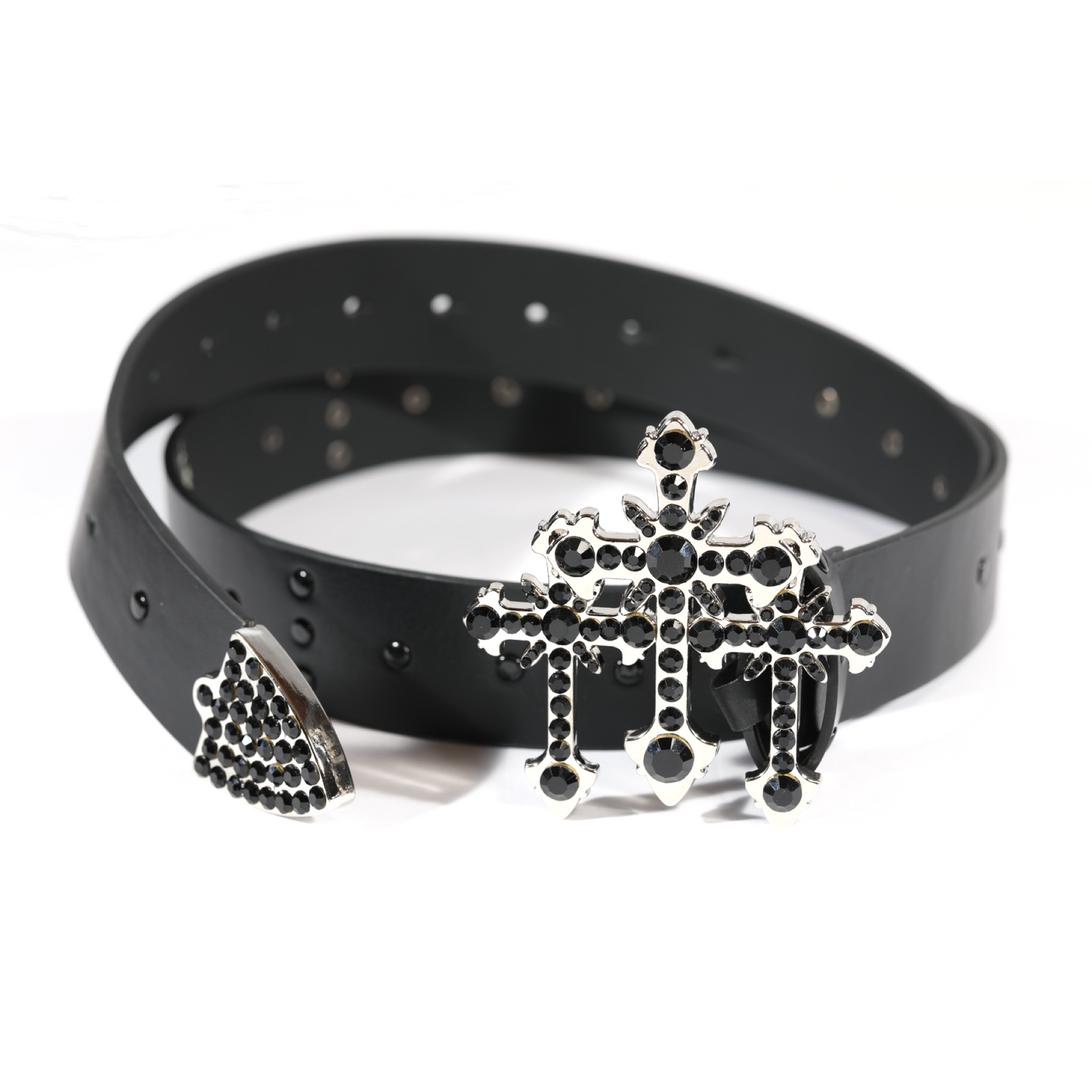 Black Gem Triple Cross Belt
