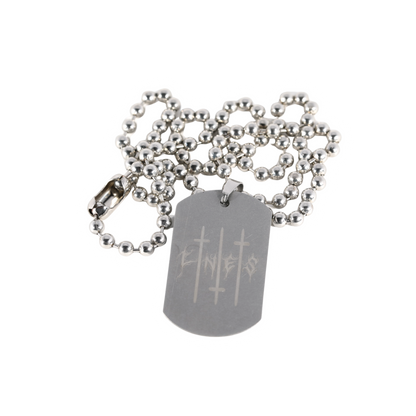 Leopard Cross Dogtag